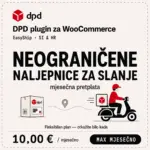 WooCommerce DPD plugin MAX mjesečni paket za neograničen ispis DPD naljepnica